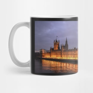 Palace of Westminster at night Mug